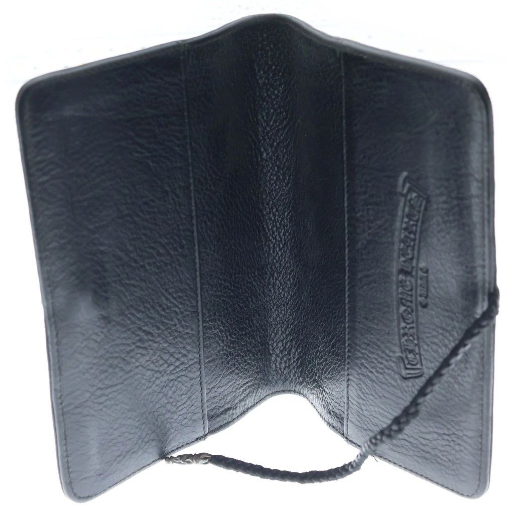 CHROME HEARTS(クロムハーツ) AGENDA COVER アジェンダカバー クロスボールレザー手帳カバー ブラック