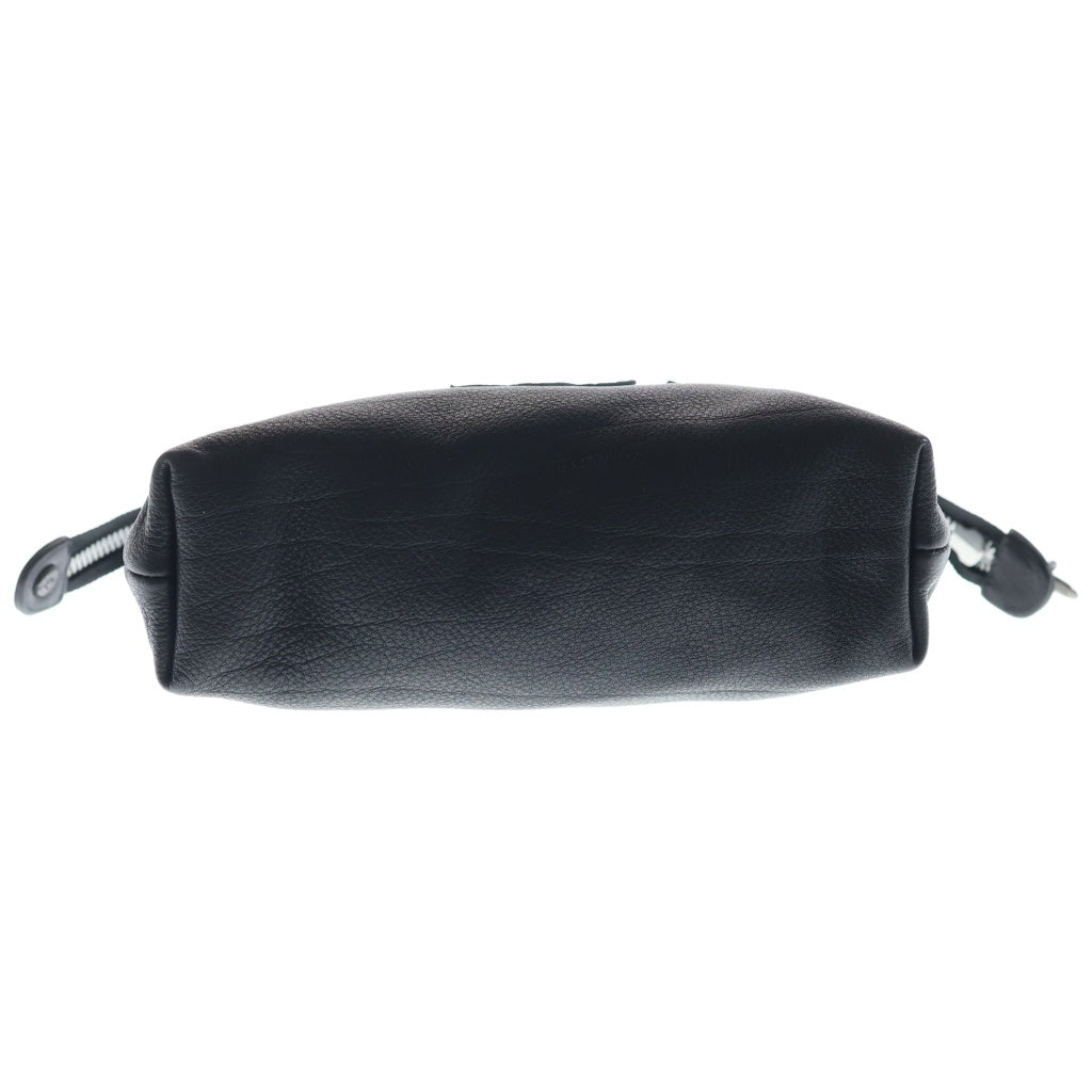 CHROME HEARTS(クロムハーツ) COSMETIC POUCH ポーチ レザーCHプラスパッチダガージップレザーポーチ