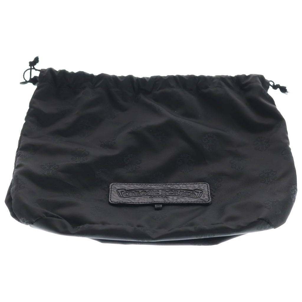 CHROME HEARTS(クロムハーツ) COSMETIC POUCH ポーチ レザーCHプラスパッチダガージップレザーポーチ