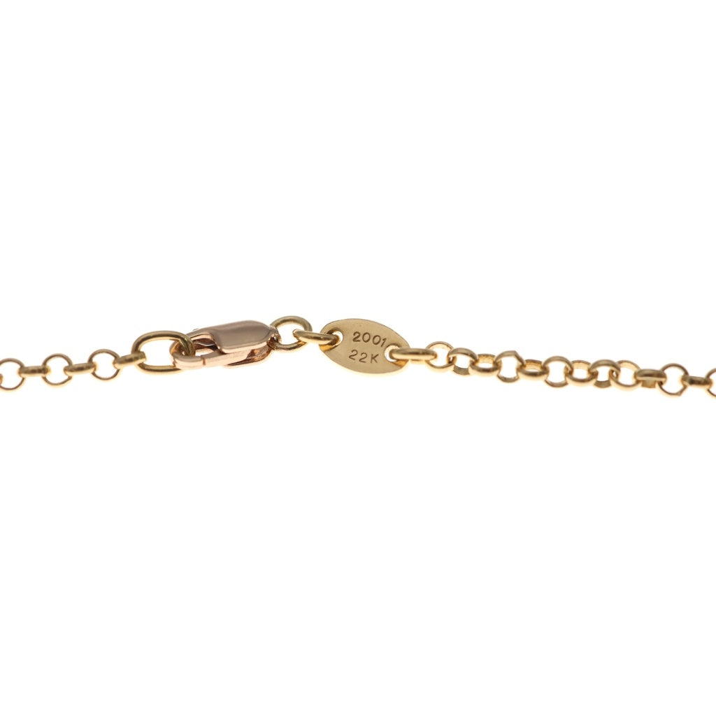 CHROME HEARTS(クロムハーツ) 22K NECKCHAIN R20 ロールチェーンネックレス 20inch ゴールド BCA011