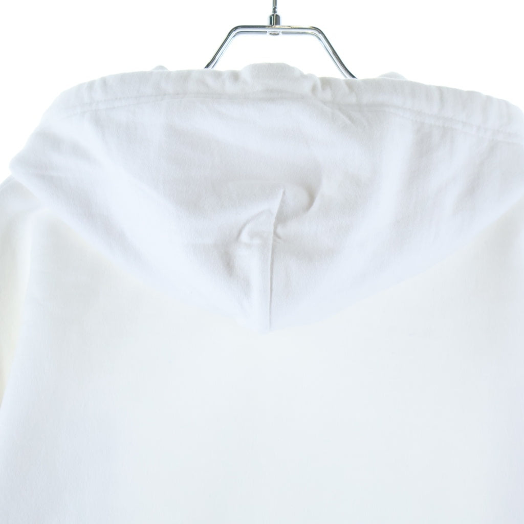 CHROME HEARTS(クロムハーツ) VERTICAL LOGO SWTSHRT PLVR ヴァーティカルロゴ アームロゴプリントプルオーバーパーカー ホワイト