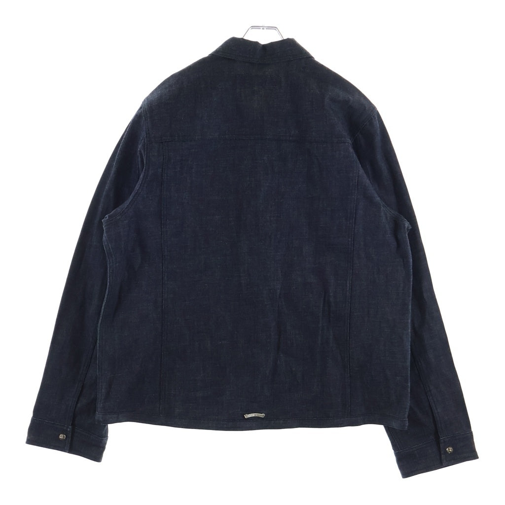 CHROME HEARTS(クロムハーツ) CROSS BALL RIGID DENIM JACKET クロスボールボダンリジットデニムジャケット インディゴ