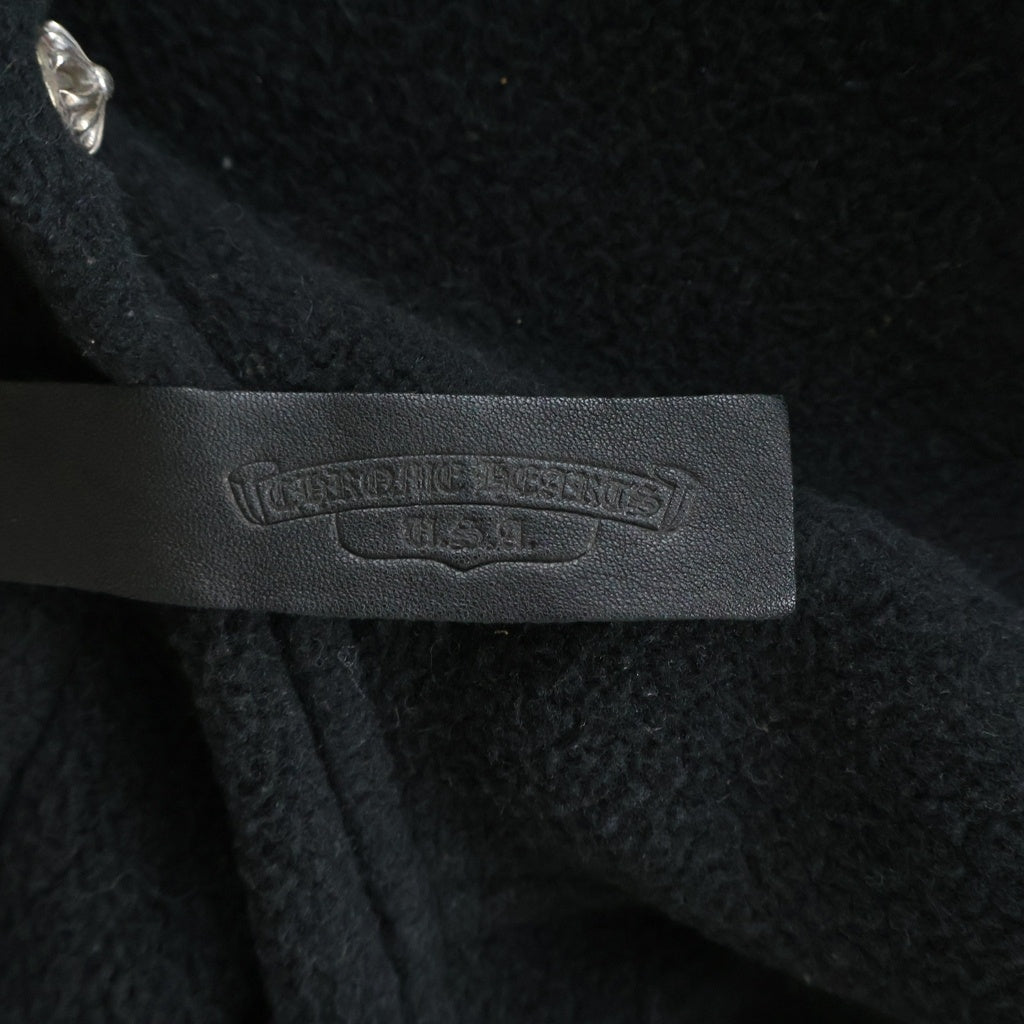 CHROME HEARTS(クロムハーツ) YNT U DETENT HDPL FLC クロスボールボタン プルオーバー フリースパーカー