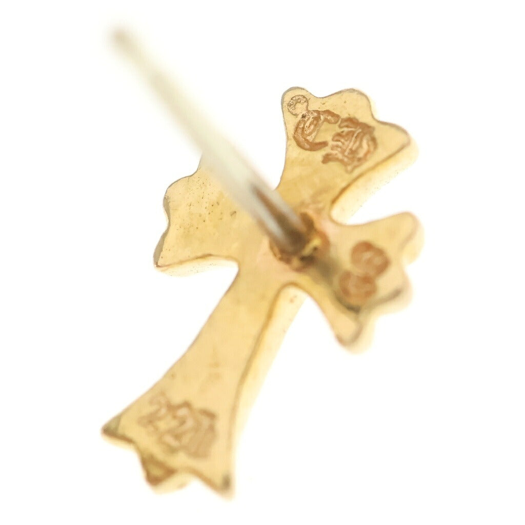 CHROME HEARTS(クロムハーツ) 22K CH CRSS 2 FAT CHクロスファット スタッドピアス ゴールド