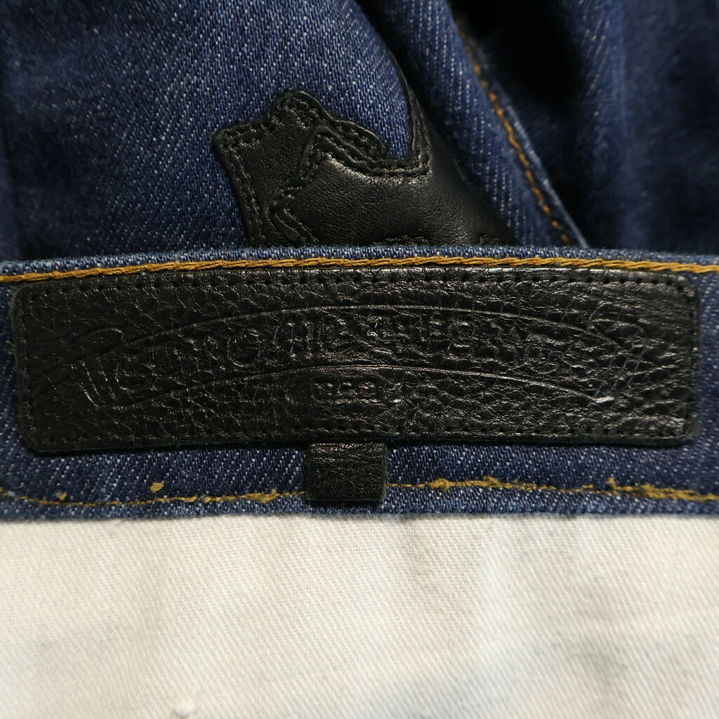 CHROME HEARTS(クロムハーツ) ×LEVI'S U VNTG JEAN BLU ORNG TAB 517 クロスパッチ付きウォッシュドデニムパンツ インディゴ
