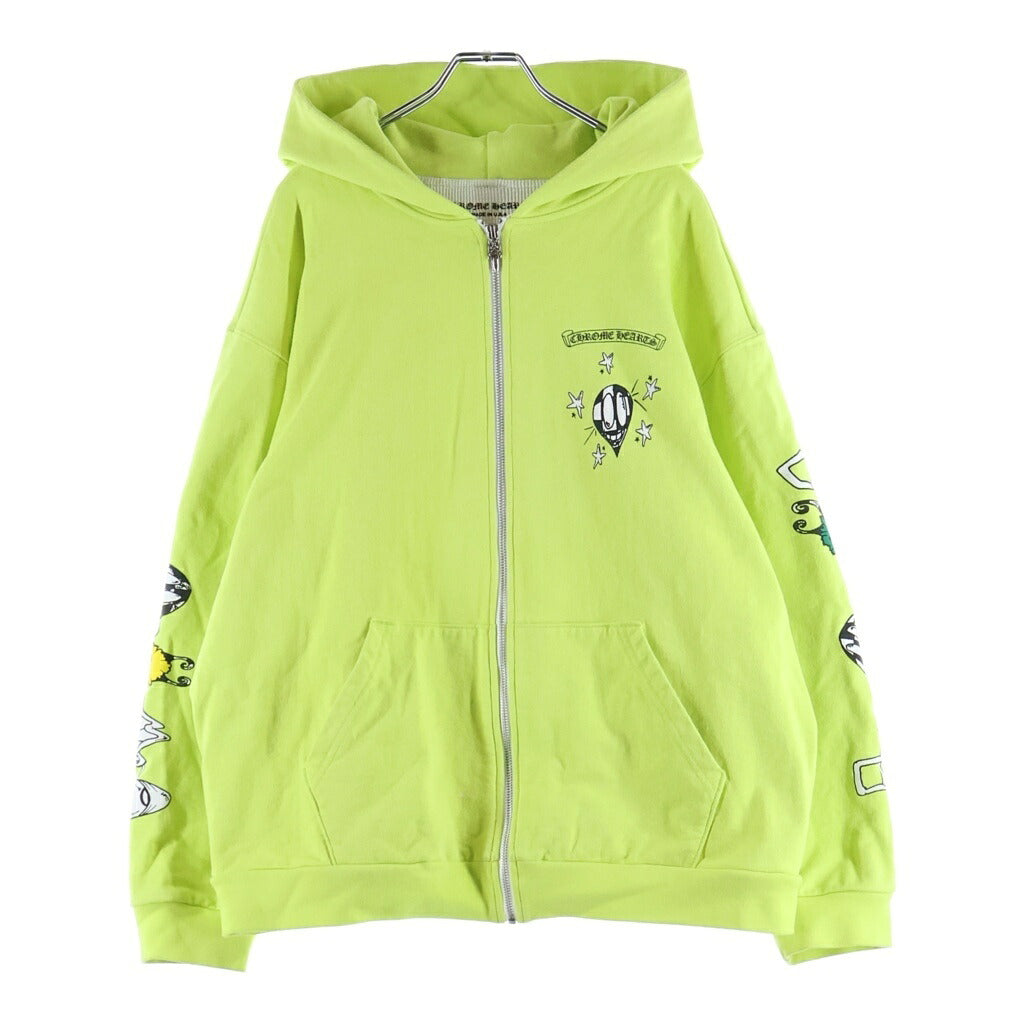 CHROME HEARTS(クロムハーツ) MATTY BOY PPO CHAIN GAME HOODIE マッティボーイ チェーンゲームリンク サーマル裏地ジップアップパーカー イエロー