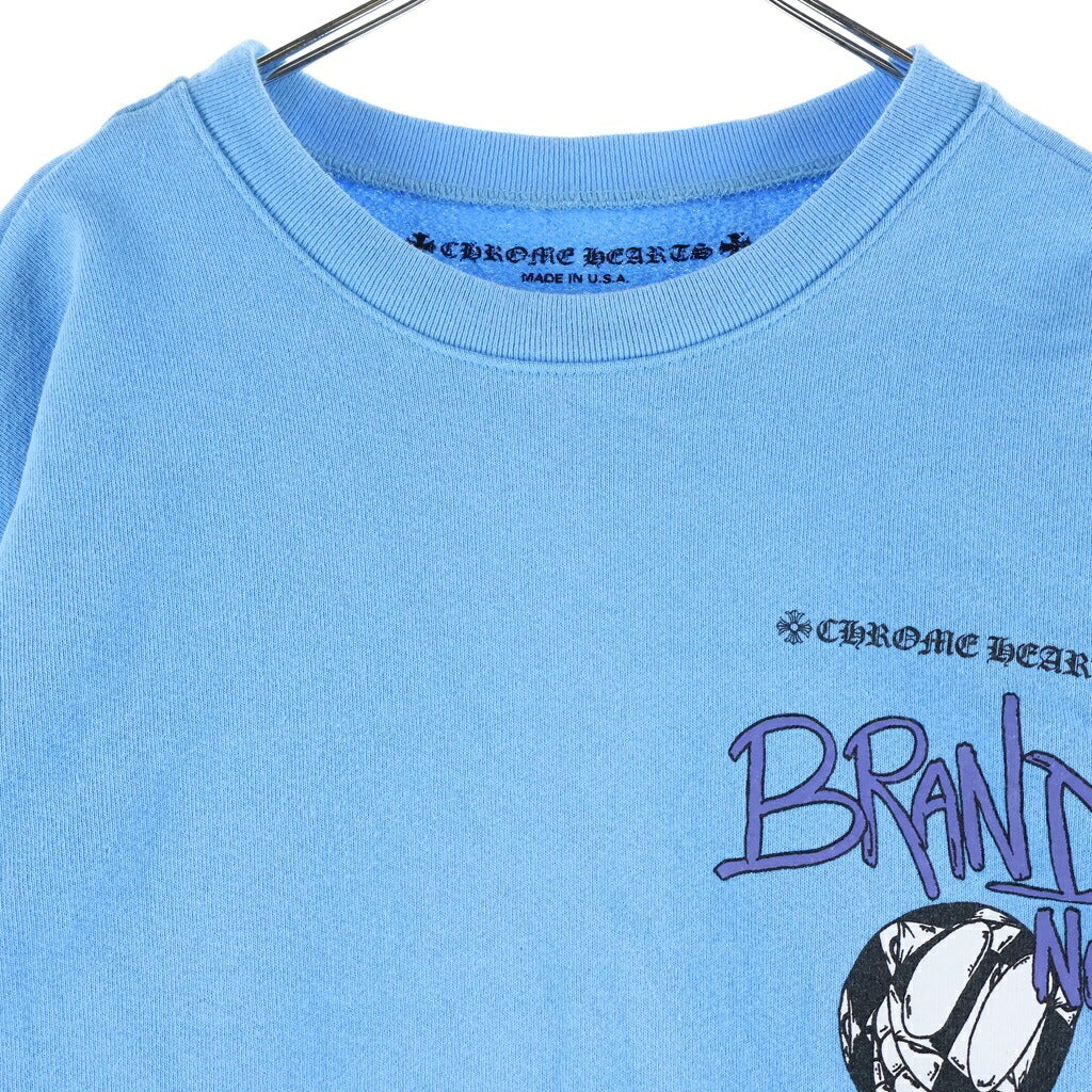 CHROME HEARTS(クロムハーツ) PPO BRAIN NEW SWTSHRT マッティボーイ ブレインニュー クルーネック長袖スウェットトレーナー ブルー
