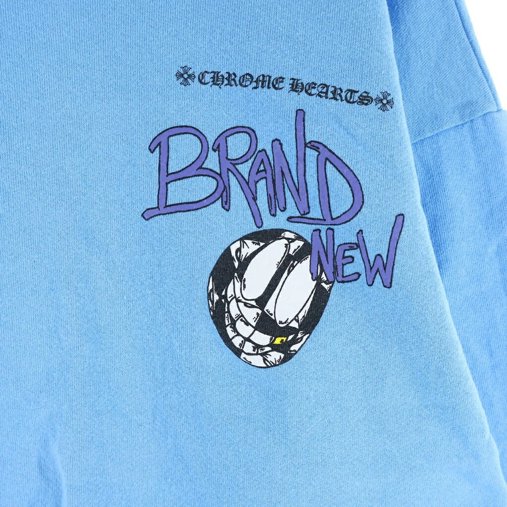 CHROME HEARTS(クロムハーツ) PPO BRAIN NEW SWTSHRT マッティボーイ ブレインニュー クルーネック長袖スウェットトレーナー ブルー