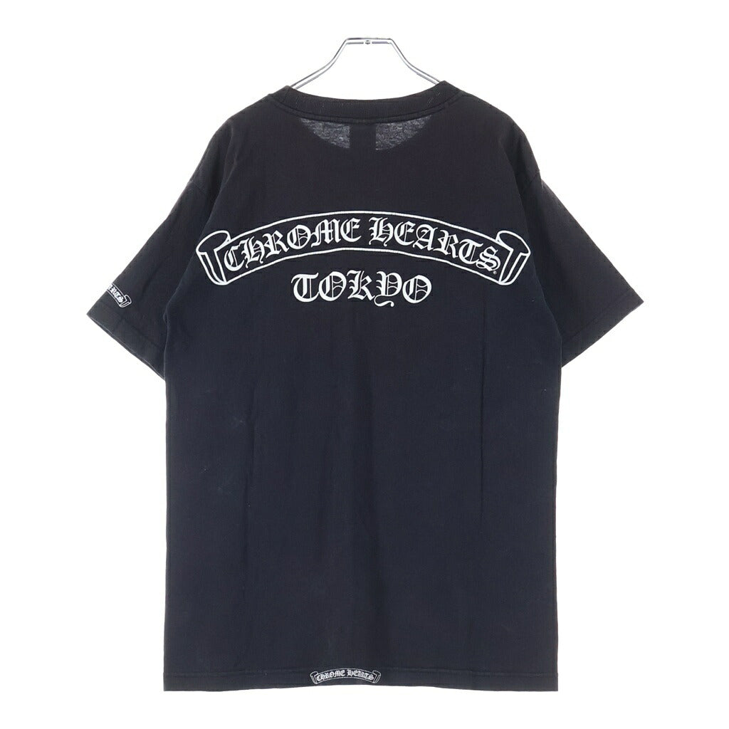 CHROME HEARTS(クロムハーツ) OLD S/S オールド ホースシュー 東京限定バックスクロールラベルプリント 半袖Tシャツ ブラック