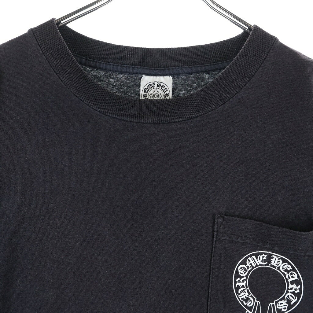 CHROME HEARTS(クロムハーツ) OLD S/S オールド ホースシュー 東京限定バックスクロールラベルプリント 半袖Tシャツ ブラック