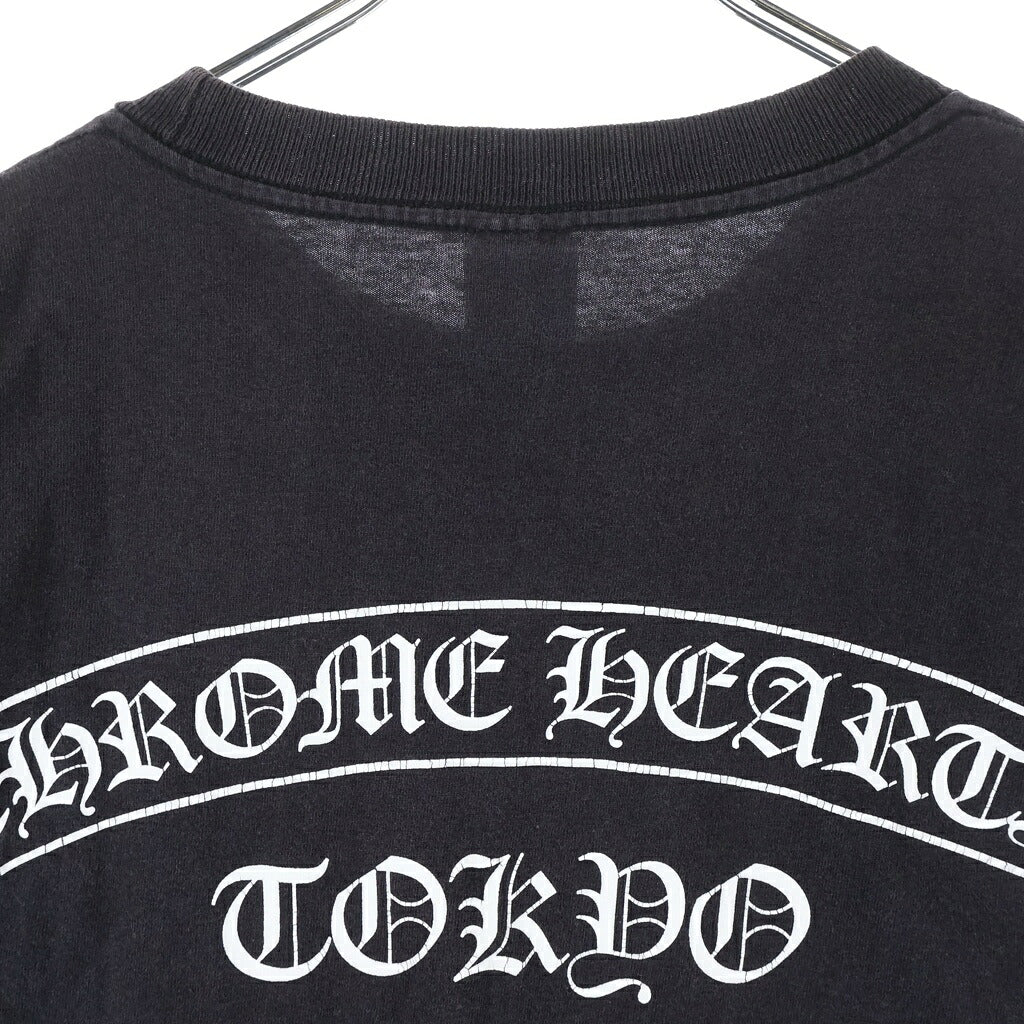 CHROME HEARTS(クロムハーツ) OLD S/S オールド ホースシュー 東京限定バックスクロールラベルプリント 半袖Tシャツ ブラック