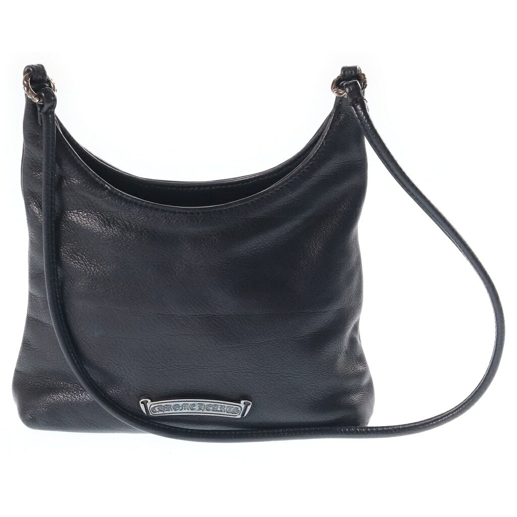 CHROME HEARTS(クロムハーツ) VIV ダガー付きレザーショルダーバッグ ブラック