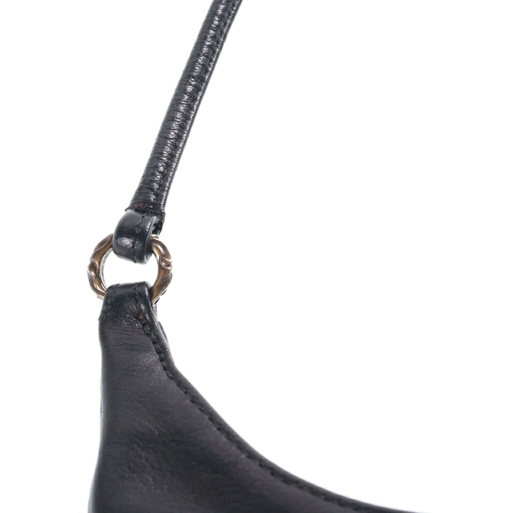 CHROME HEARTS(クロムハーツ) VIV ダガー付きレザーショルダーバッグ ブラック
