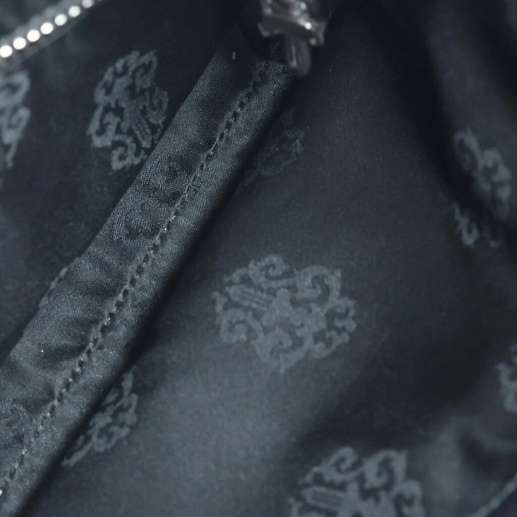 CHROME HEARTS(クロムハーツ) VIV ダガー付きレザーショルダーバッグ ブラック
