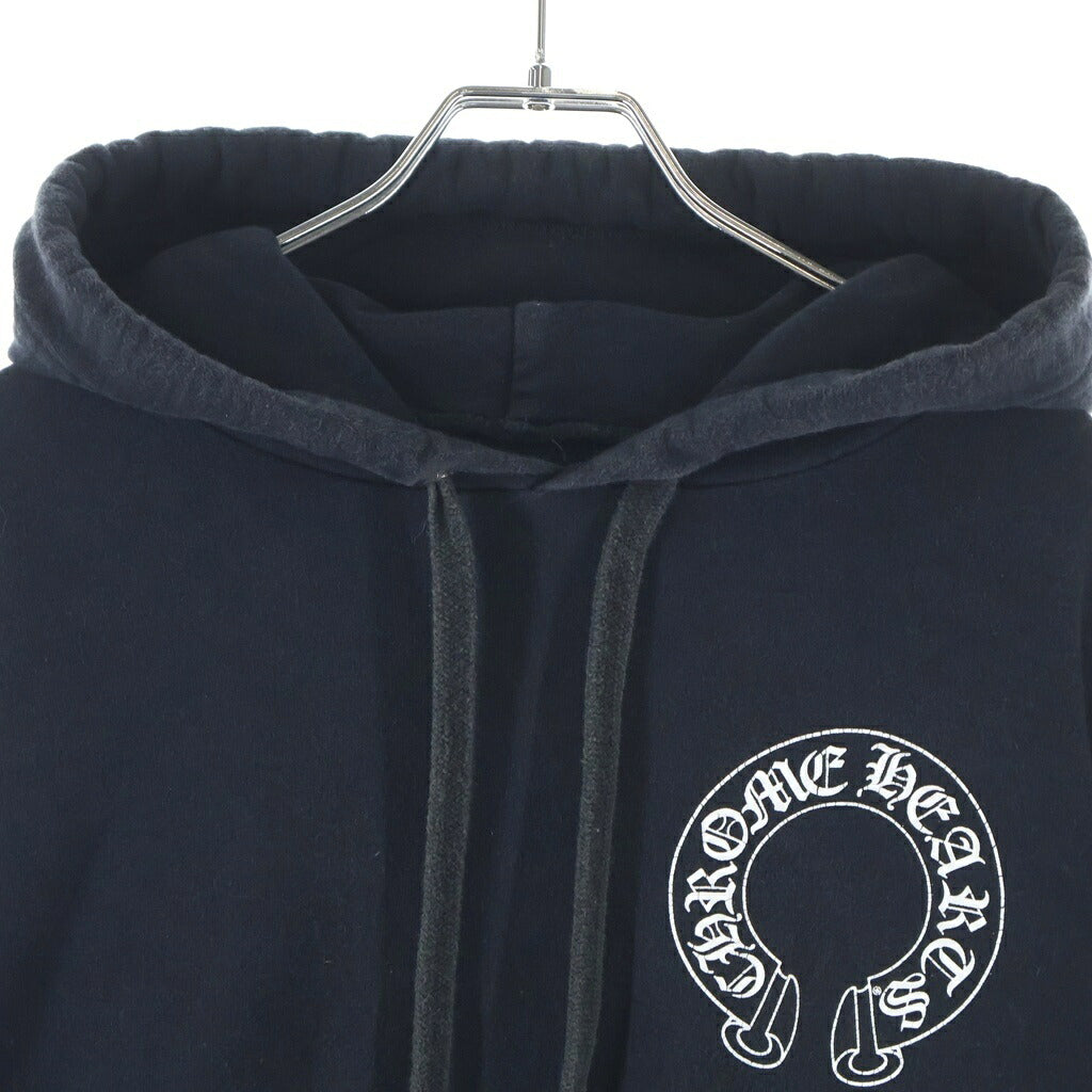 CHROME HEARTS(クロムハーツ) SWTSHRT PLVR アームロゴ ホースシュー プリントプルオーバーフーディ パーカー ブラック