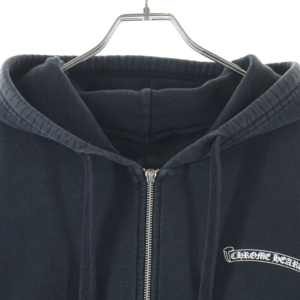 CHROME HEARTS(クロムハーツ) DAGGER EYE CHART HD ZIP ダガーアイチャート ジップアップ フーディ パーカー ブラック