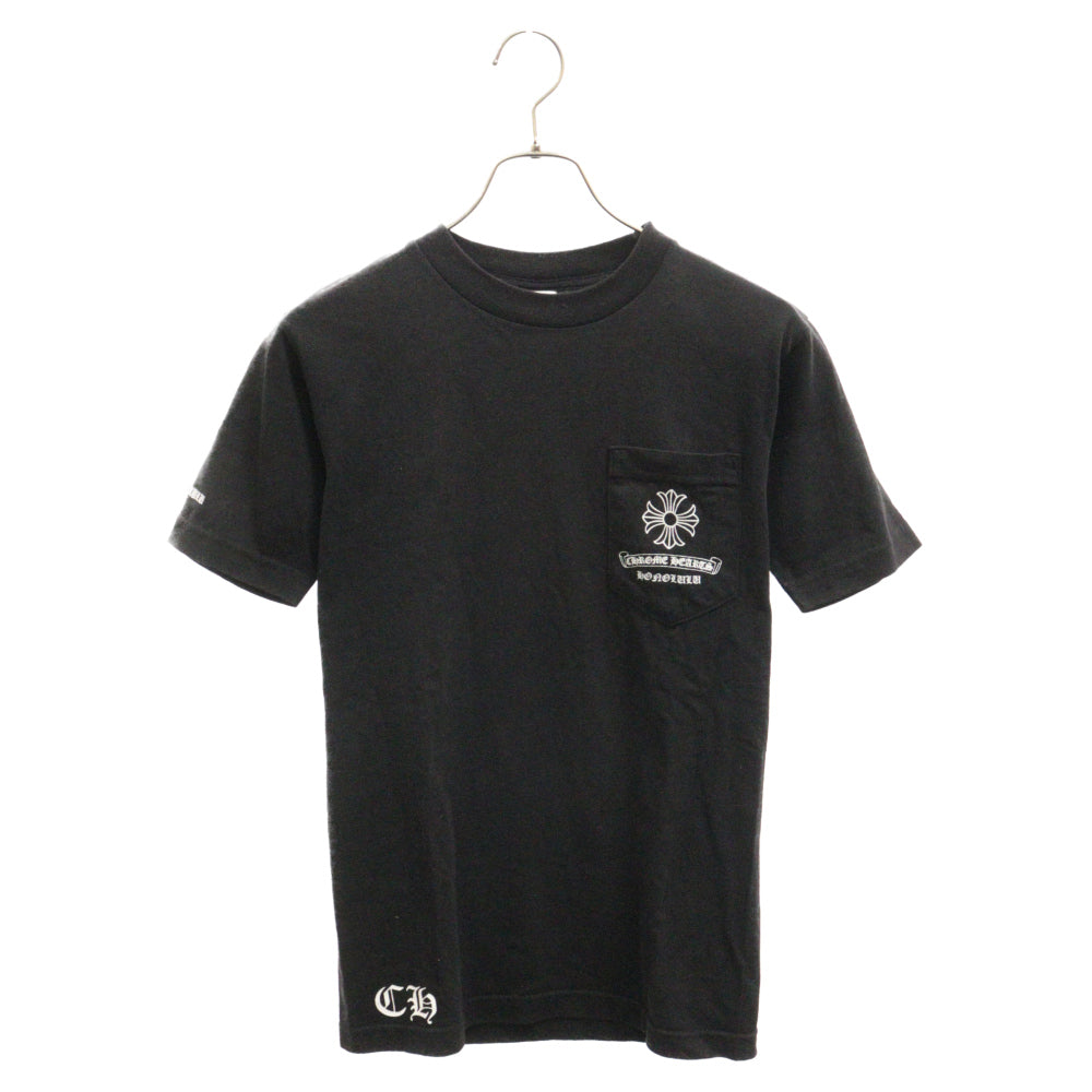 CHROME HEARTS(クロムハーツ) Honolulu Back CH Plus Tee ホノルルバックCHプラス半袖Tシャツ ブラック