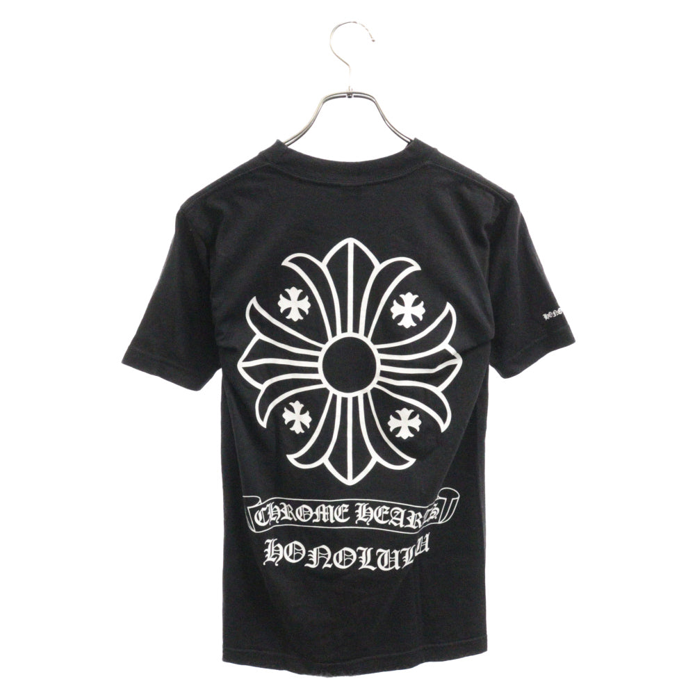 CHROME HEARTS(クロムハーツ) Honolulu Back CH Plus Tee ホノルルバックCHプラス半袖Tシャツ ブラック