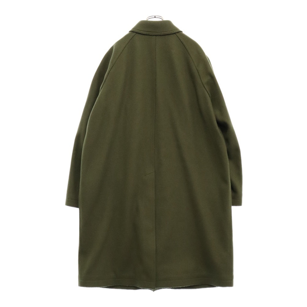BURBERRY(バーバリー) ウール ロング ステンカラーコート グリーン