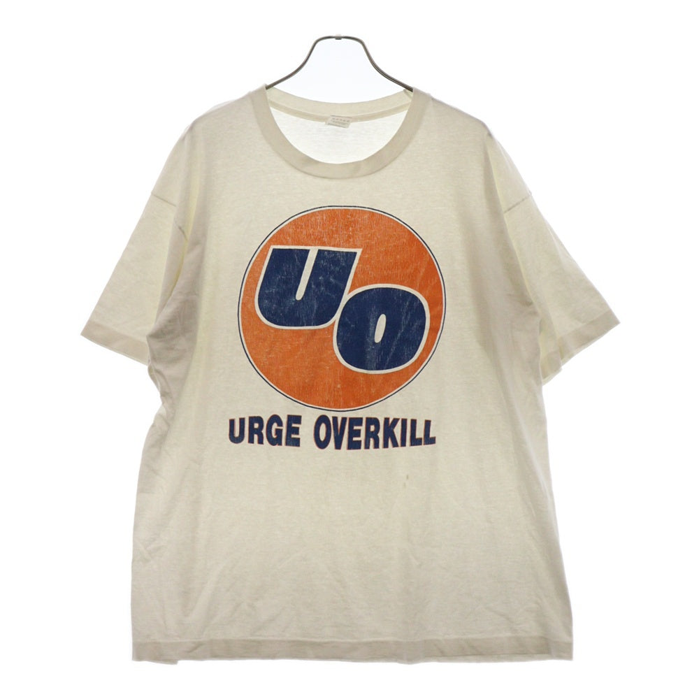 VINTAGE(ヴィンテージ) 90s URGE OVERKILL フロントロゴ プリント 半袖Tシャツ カットソー ホワイト