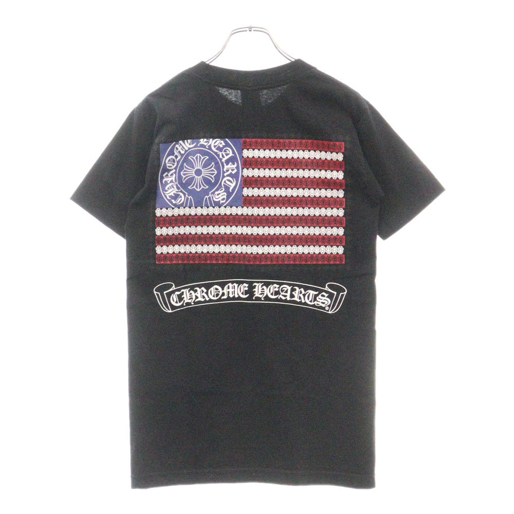 CHROME HEARTS(クロムハーツ) American Flag S/S TEE アメリカンフラッグ プリント 半袖Tシャツ ブラック