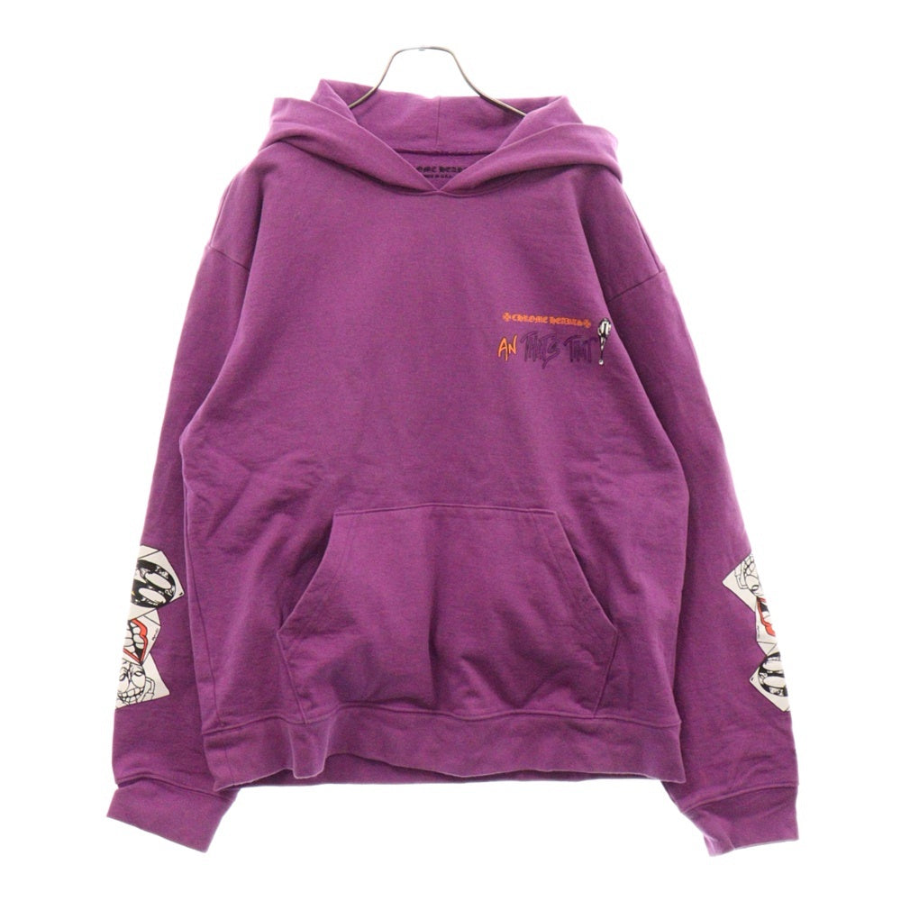 CHROME HEARTS(クロムハーツ) ×MATTY BOY I WANT MORE NOT LESS AN THAT'S THAT HOODIE マッティボーイ プリントプルオーバーフーディ パープル