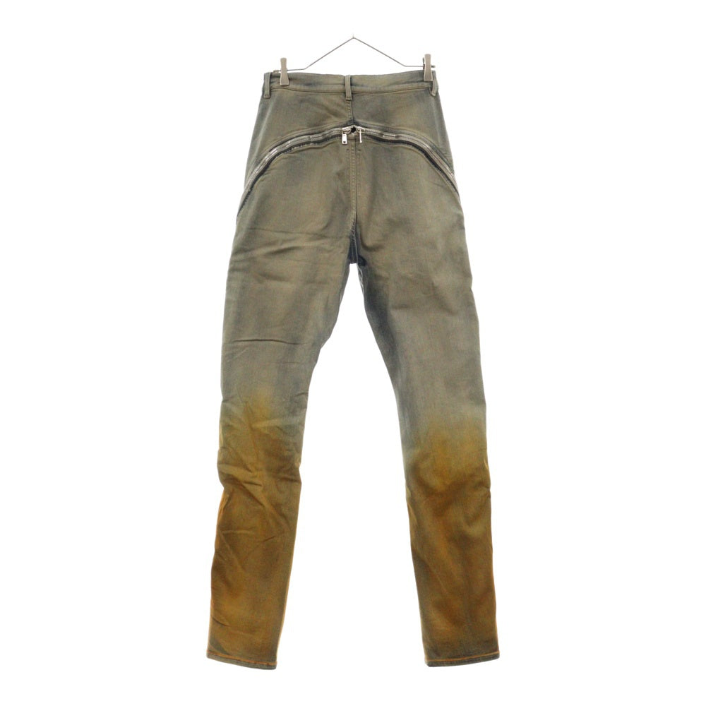 DRKSHDW(ダークシャドウ) 24SS ジップ切り替えグラデーションデニムパンツ DU01D1363SKYDE 4653D