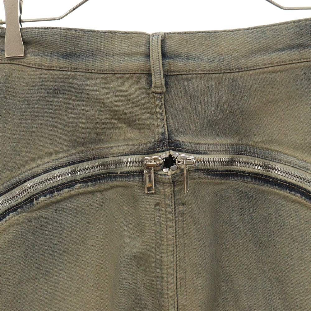 DRKSHDW(ダークシャドウ) 24SS ジップ切り替えグラデーションデニムパンツ DU01D1363SKYDE 4653D