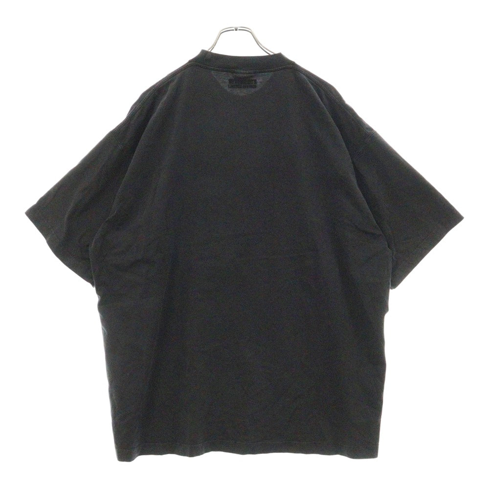 VETEMENTS(ヴェトモン) PARIS XXXL フロントロゴ刺繍 オーバーサイズ 半袖Tシャツ ブラック