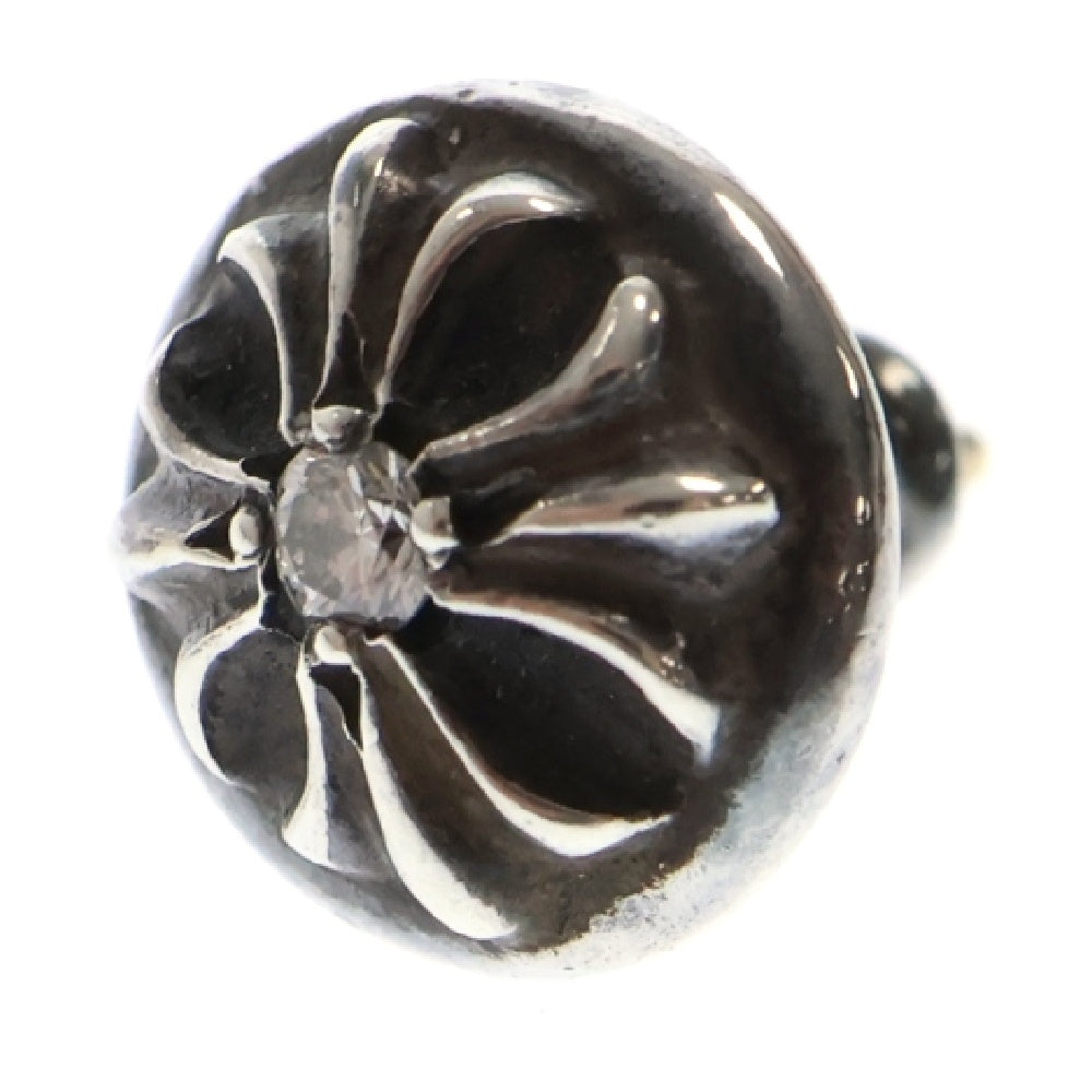 CHROME HEARTS(クロムハーツ) STUD CRSBLL DIA クロスボールスタッド 1ダイヤ シルバー ピアス