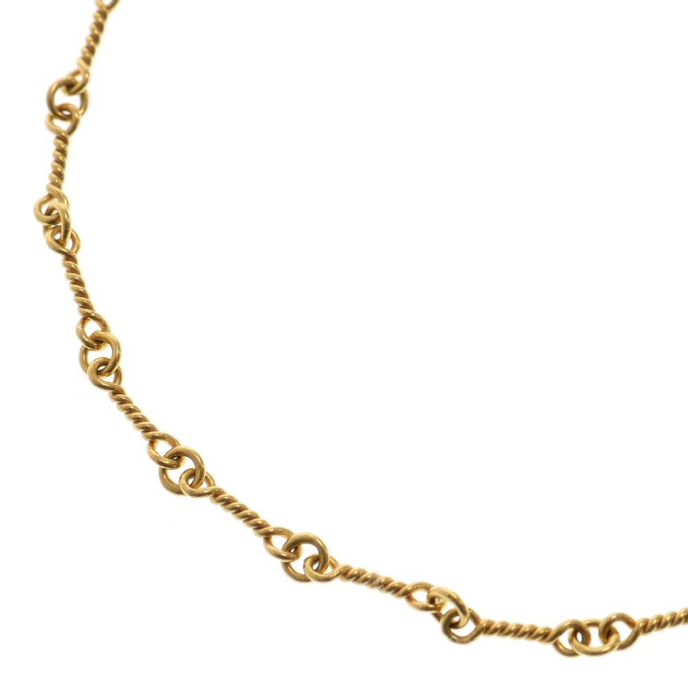 CHROME HEARTS(クロムハーツ) 22K NECKCHAIN T18 ツイストチェーンネックレス 18inch ゴールド