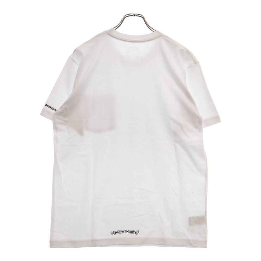 CHROME HEARTS(クロムハーツ) NECK love you LOGO S/S TEE ネック ラブユー ロゴ プリント 半袖カットソー Tシャツ ホワイト