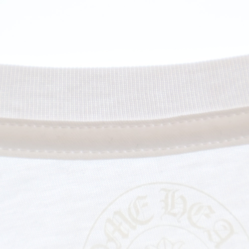 CHROME HEARTS(クロムハーツ) NECK love you LOGO S/S TEE ネック ラブユー ロゴ プリント 半袖カットソー Tシャツ ホワイト
