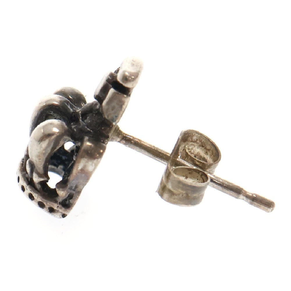 ROYAL ORDER(ロイヤルオーダー) HALF TINY CROWN STUD タイニー クラウン スタッドピアス シルバー