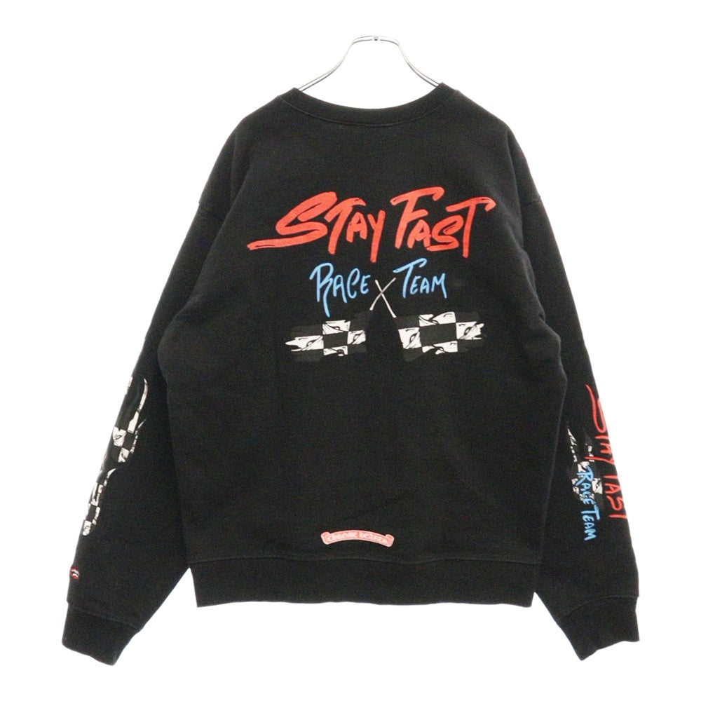 CHROME HEARTS(クロムハーツ) PPO STAY FAST RACE TEAM SWTSHRT MATTY BOYステイファストプリントスウェット トレーナー ブラック