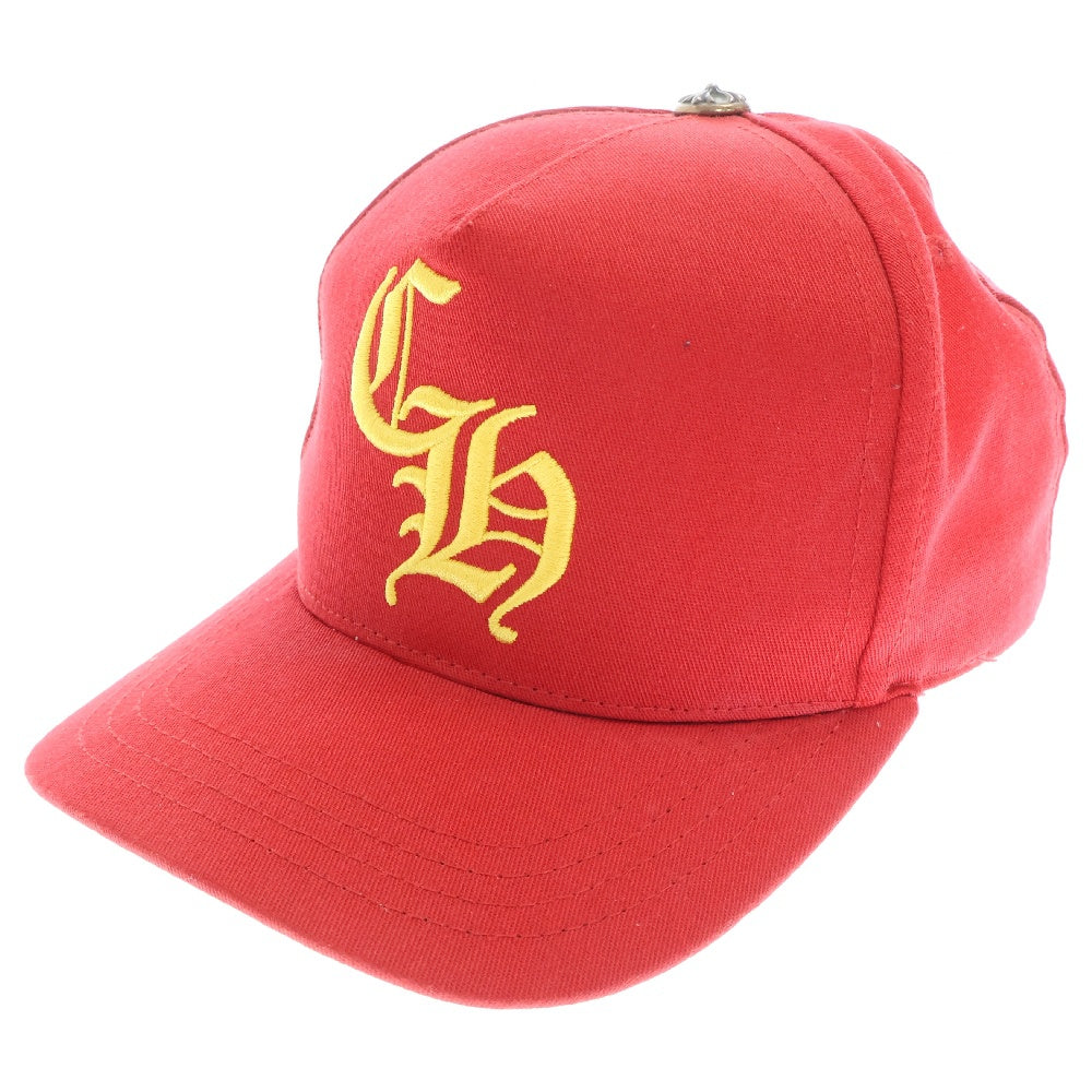 CHROME HEARTS(クロムハーツ) CH BASEBALL TRUCKER CAP CHロゴ刺繍 ベースボールキャップ 帽子 レッド