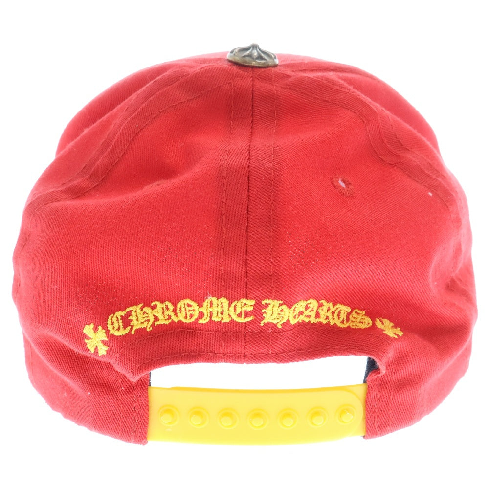 CHROME HEARTS(クロムハーツ) CH BASEBALL TRUCKER CAP CHロゴ刺繍 ベースボールキャップ 帽子 レッド