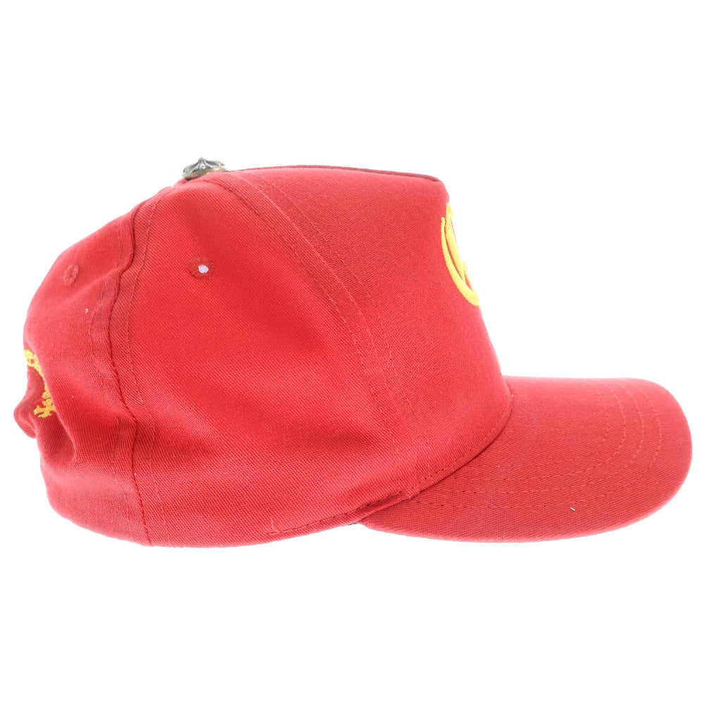CHROME HEARTS(クロムハーツ) CH BASEBALL TRUCKER CAP CHロゴ刺繍 ベースボールキャップ 帽子 レッド