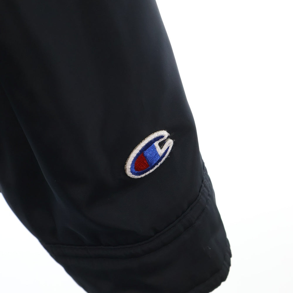 SUPREME(シュプリーム) 18AW×Champion Label Coaches Jacket ビッグラベル 裏ボア コーチジャケット ブラック