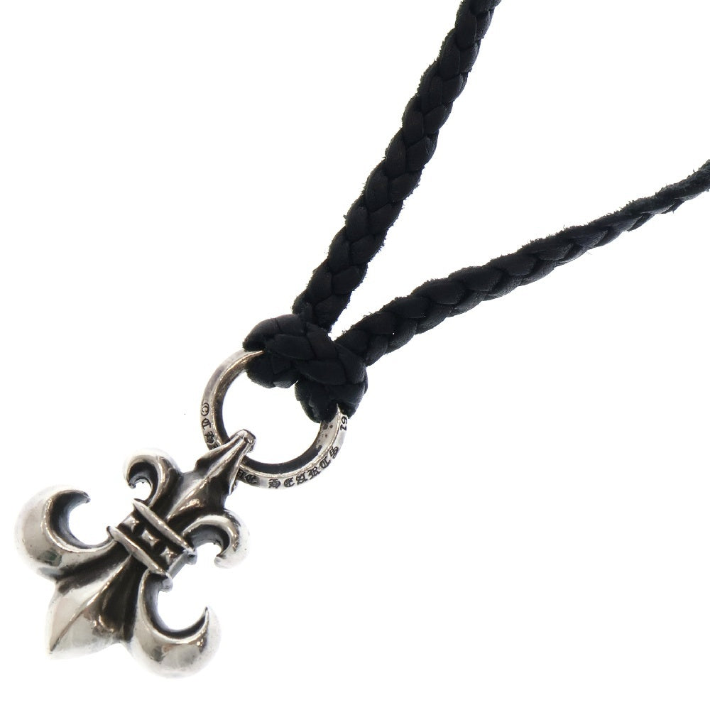 CHROME HEARTS(クロムハーツ) BS FLUER BSフレアペンダント シルバー ネックレストップ レザーブレイド シルバー