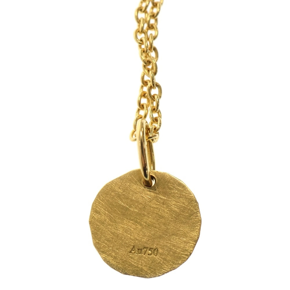 FIVE THIRTY PARK(ファイブサーティーパーク) K18 Crystal Medallion Necklace クリスタル メダル ネックレス