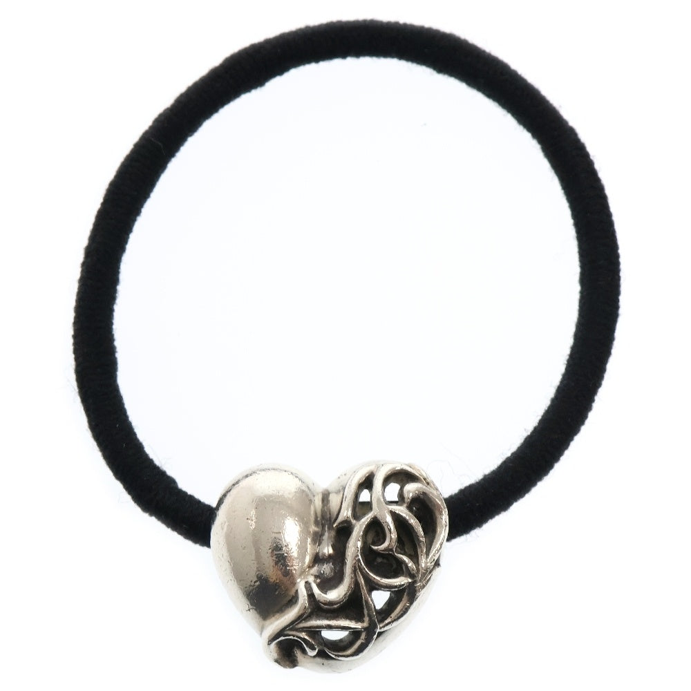 CHROME HEARTS(クロムハーツ) HAIRBAND ハートボタンヘアゴム コンチョ シルバー