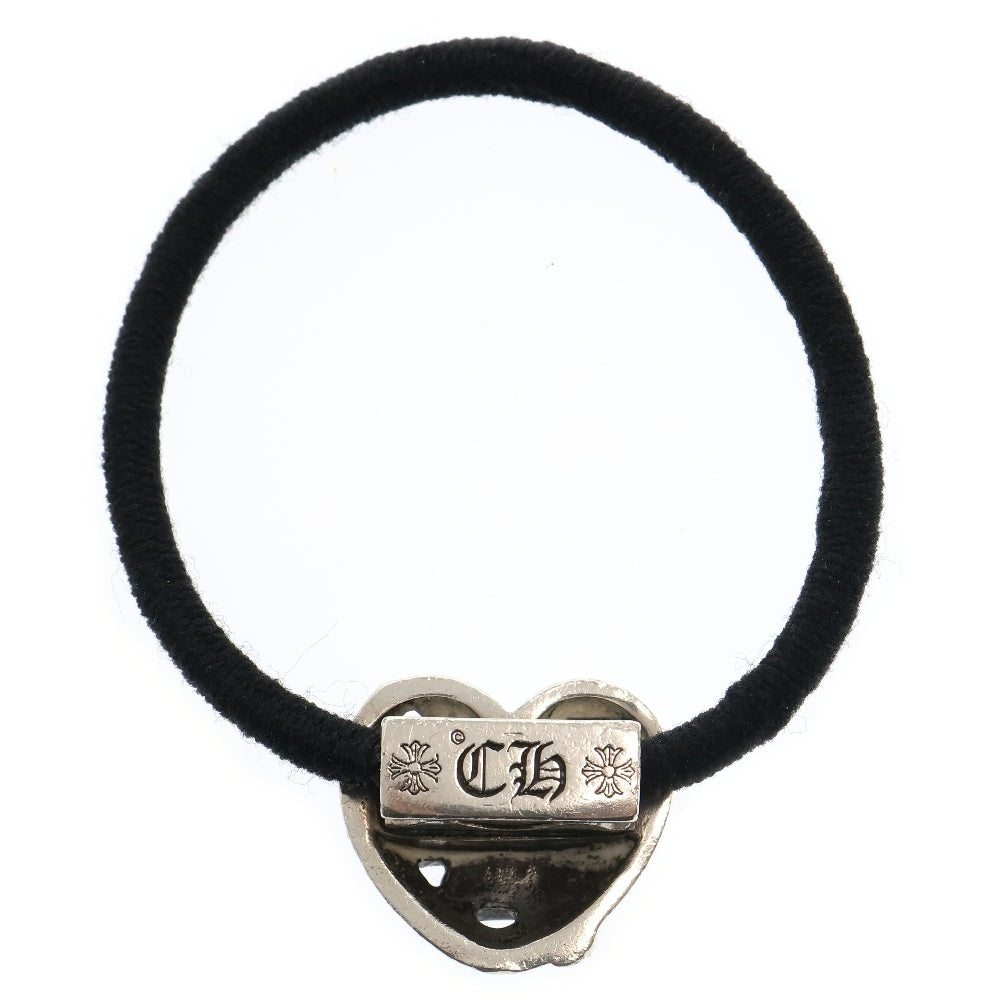CHROME HEARTS(クロムハーツ) HAIRBAND ハートボタンヘアゴム コンチョ シルバー