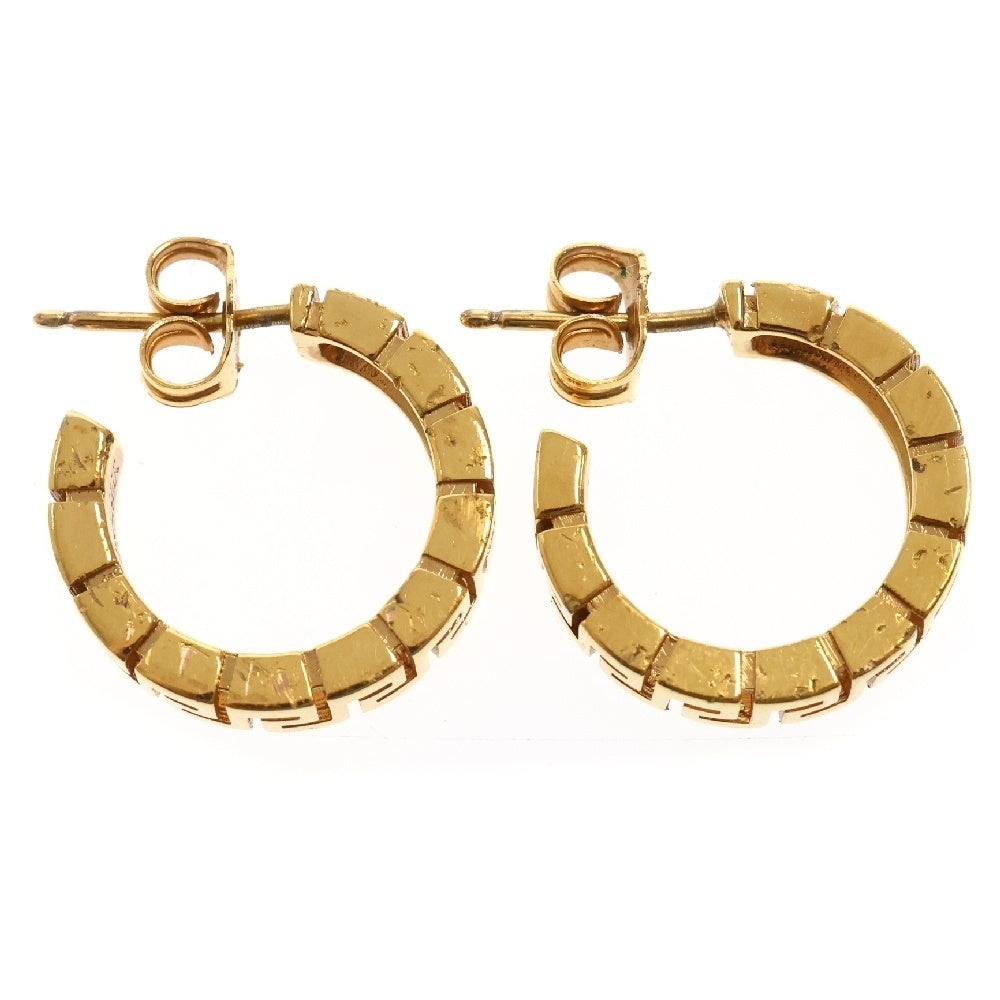 VERSACE(ヴェルサーチ) グレカモチーフ フープ イヤリング ピアス ゴールド DG28199