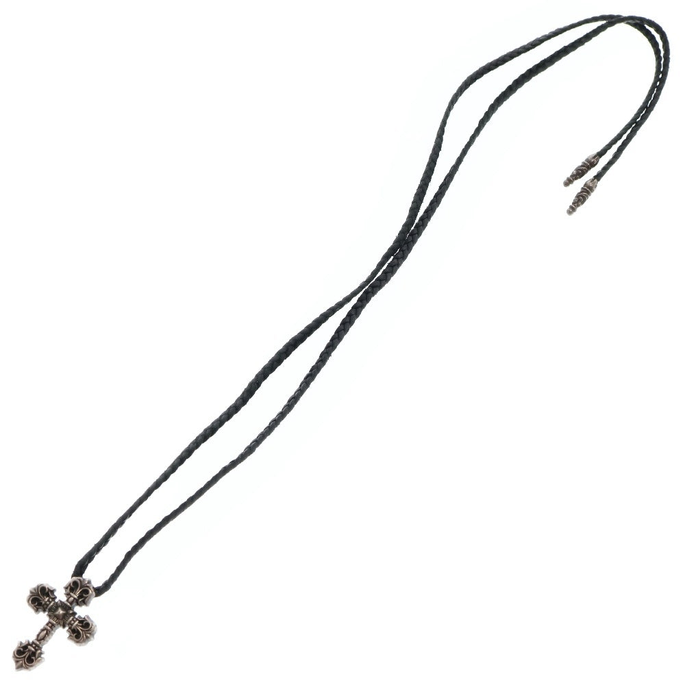 CHROME HEARTS(クロムハーツ) FILIG CROSS-XSM LB フィリグリークロスXS wレザーブレイド シルバーネックレス