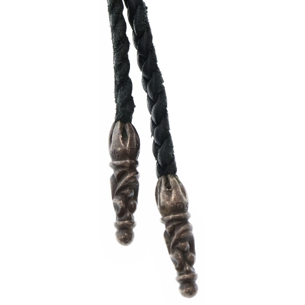 CHROME HEARTS(クロムハーツ) FILIG CROSS-XSM LB フィリグリークロスXS wレザーブレイド シルバーネックレス