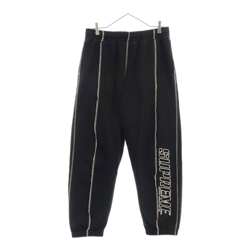SUPREME(シュプリーム) 22SS Coverstitch Sweatpant カバーステッチスウェットパンツ ブラック