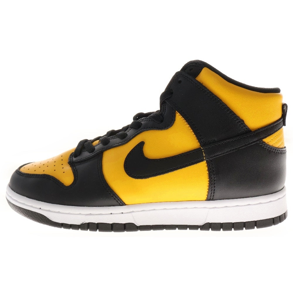 NIKE(ナイキ) DUNK HIGH RETRO UNIVERSITY GOLD AND BLACK ダンク ユニバーシティ ハイカットスニーカー イエロー/ブラック US9/27.0cm DD1399-700
