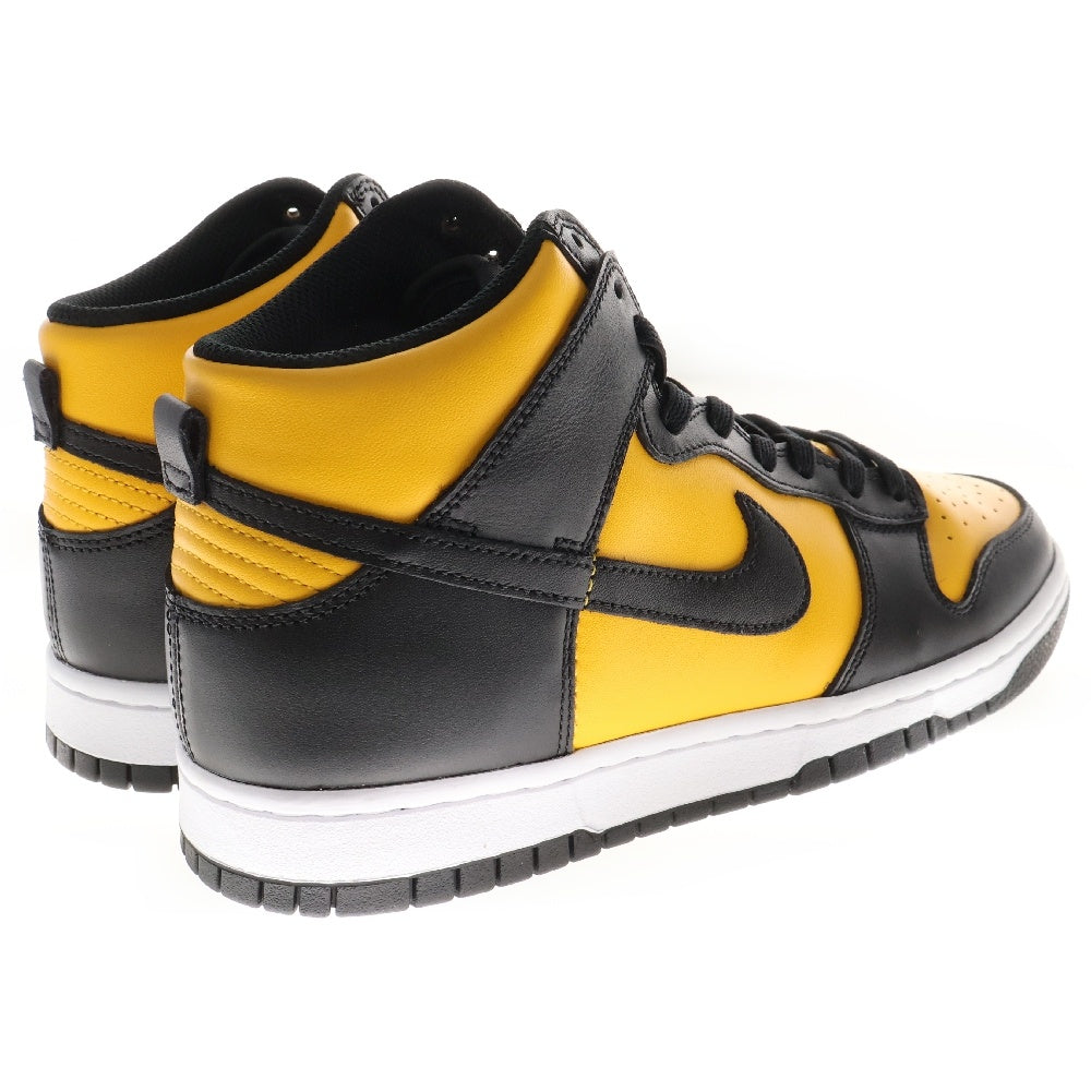 NIKE(ナイキ) DUNK HIGH RETRO UNIVERSITY GOLD AND BLACK ダンク ユニバーシティ ハイカットスニーカー イエロー/ブラック US9/27.0cm DD1399-700