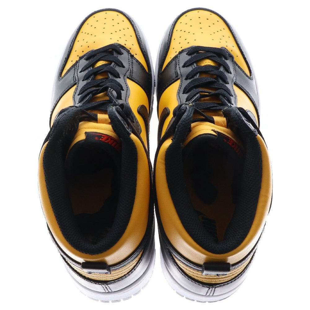 NIKE(ナイキ) DUNK HIGH RETRO UNIVERSITY GOLD AND BLACK ダンク ユニバーシティ ハイカットスニーカー イエロー/ブラック US9/27.0cm DD1399-700